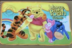 （新品）プーさん　巾着付き　ブランケット