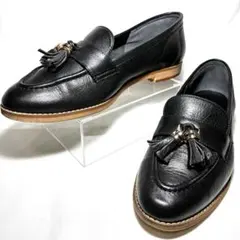 【極美品】DIANA ダイアナ タッセルローファー 黒 23cm 金具 本革のサムネイル