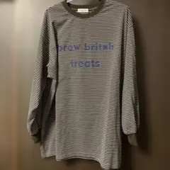 Samansa Mos2 ボーダー長袖Tシャツ