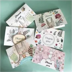 新品✨️バースデーカード グリーティングカード ポストカード 封筒 シール 6枚