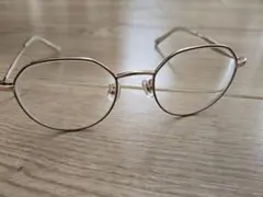 ゴールド　ピンクゴールド　メガネ　Zoff