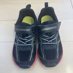 瞬足　SHUNSOKU キッズ運動靴 ベルクロ　18センチ　ブラック