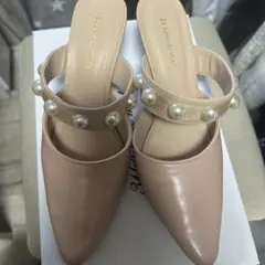 パール付きミュール