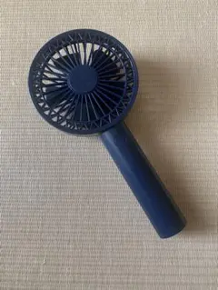 ★美品ハンディファン 携帯扇風機 手持ち扇風機 本体 ネイビー