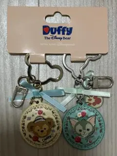 香港ディズニーランド限定/ダッフィージェラトーニミラー付キーホルダーセット