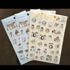 mofusand モフサンド　ぷくっとシール3 全2種 4点セット
