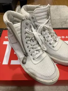 DIESEL ホワイト ハイカットスニーカー　26.5