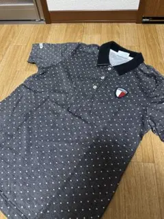 adidas ドット柄 ポロシャツ Lサイズ