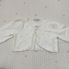 ANYFAM ホワイト カーディガン 110