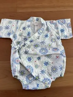 花火柄　コットン甚平 80cm