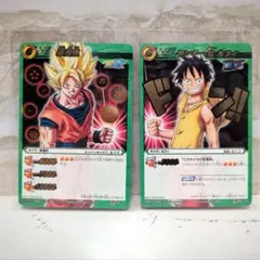 ミラクルバトルカードダス ミラバト 希少プロモ モンキー・D・ルフィ 孫悟空 ミラクルバトルカードダス ミラバト 希少プロモ モンキー・D・ルフィ