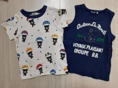 MIKI HOUSE　ダブルビー　Tシャツ　タンクトップ　セット