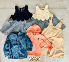 【美品】女の子　80 90セット 5点