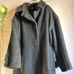 ダークグレー ロングコート