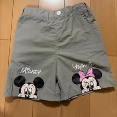 ミッキー ミニー 半ズボン 120cm グレー　しまむらリトシー