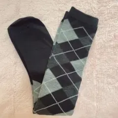 レディース アーガイル柄 ハイソックス