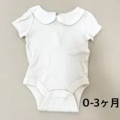 baby GAP 襟付きロンパース 0-3ヶ月 ホワイト 女の子 シンプル