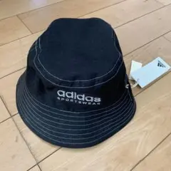 adidas SPORTSWEAR バケットハット 黒 54-57cmのサムネイル