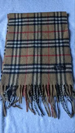 Burberrys チェック柄 マフラー 100%ラムウール