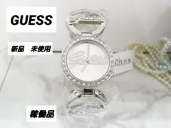 新品　未使用　GUESS　ゲス　LINK　ベゼル　スワロフ　レディース　ウォッチのサムネイル