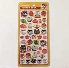 正規品　狛犬　招き猫 縁起物　ボンボンドロップシール　BONBON DROP