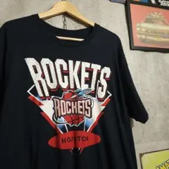 ミッチェル&ネス ヒューストンロケッツ Tシャツ 黒 XL 希少 レトロ NBAのサムネイル
