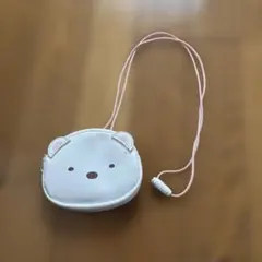 すみっコぐらし クマ型ポーチ ホワイト