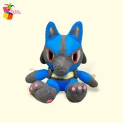 ポケモン でっかいコロっとまんまるぬいぐるみ カラフル ルカリオ