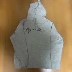 Agreeable ロゴプリント プルオーバーパーカー グレーのサムネイル