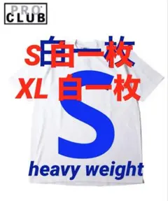 PROCLUB プロクラブ　S tシャツ 白一枚　ヘビーウェイト　新品　半袖