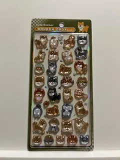正規品　ボンボンドロップシール　和柄　柴犬