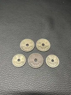 日本古銭 5枚セット 穴銭 - メルカリ