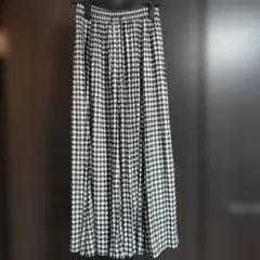 GLOBAL WORK　フレアスカート　ブラックチェック