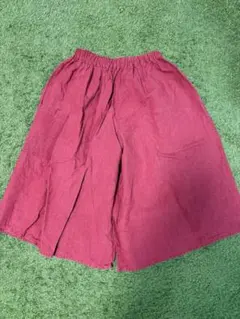 ヤンマ産業 深赤色 キュロットパンツ ウエストゴム - メルカリ
