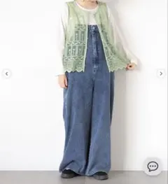 Samansa Mos2 デニムサロペット