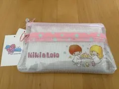 【新品未使用】リトルツインスターズ クリアフラットポーチ ピンク しまむら