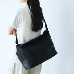 【美品】TOPKAPI リプル エコナイロン コンビ ビッグ ショルダー バッグ