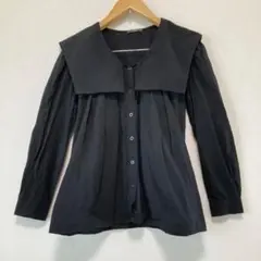 Leja　レジャ　★セーラーカラー　ブラウス　ブラック　F　＃23736のサムネイル