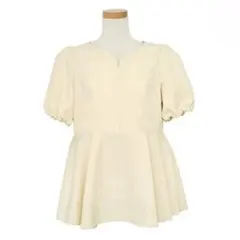 le reve vaniller ハートネックフロントファスナーペプラムブラウスのサムネイル