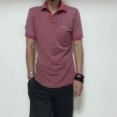 ビンテージIZOD LACOSTEアイゾッド ラコステ　糸巻きタグ ポロシャツ