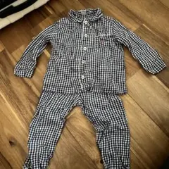 【人気】PETIT BATEAU パジャマ ギンガムチェック 3ans 94cmのサムネイル
