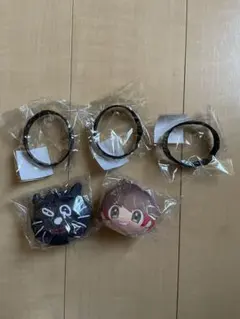 キヨ猫ぬいぐるみとラバーバンド　5点セット