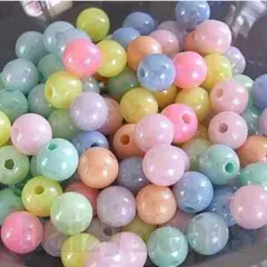 【デイジービーズ】【アクリルビーズ】 丸玉キャンディーオーロラ
