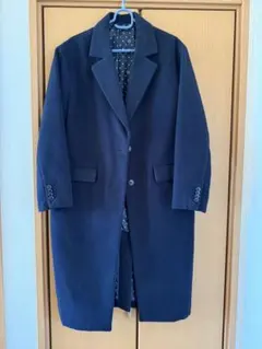 niko and ... ネイビー チェスターコート