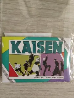 呪術廻戦 集合 5周年ビジュアル スタンド付きスクエア缶バッジ
