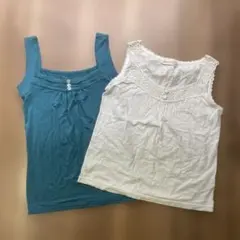 タンクトップ　2枚セット　ベルメゾン　M