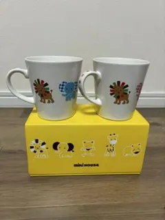 ミキハウス マグカップ 2個セット コップ ペア 子供用 クマ柄 食器