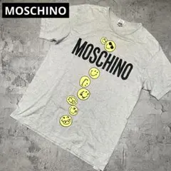 MOSCHINO モスキーノ スマイル Tシャツ 半袖 グレー 日本製