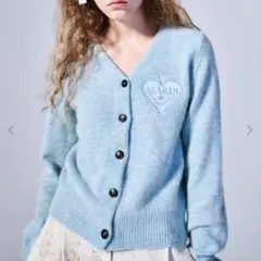 RACCOON BLENDED CARDIGAN V NECK SPADEのサムネイル