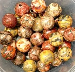 D41　レオパードスキンジャスパー　6ミリ